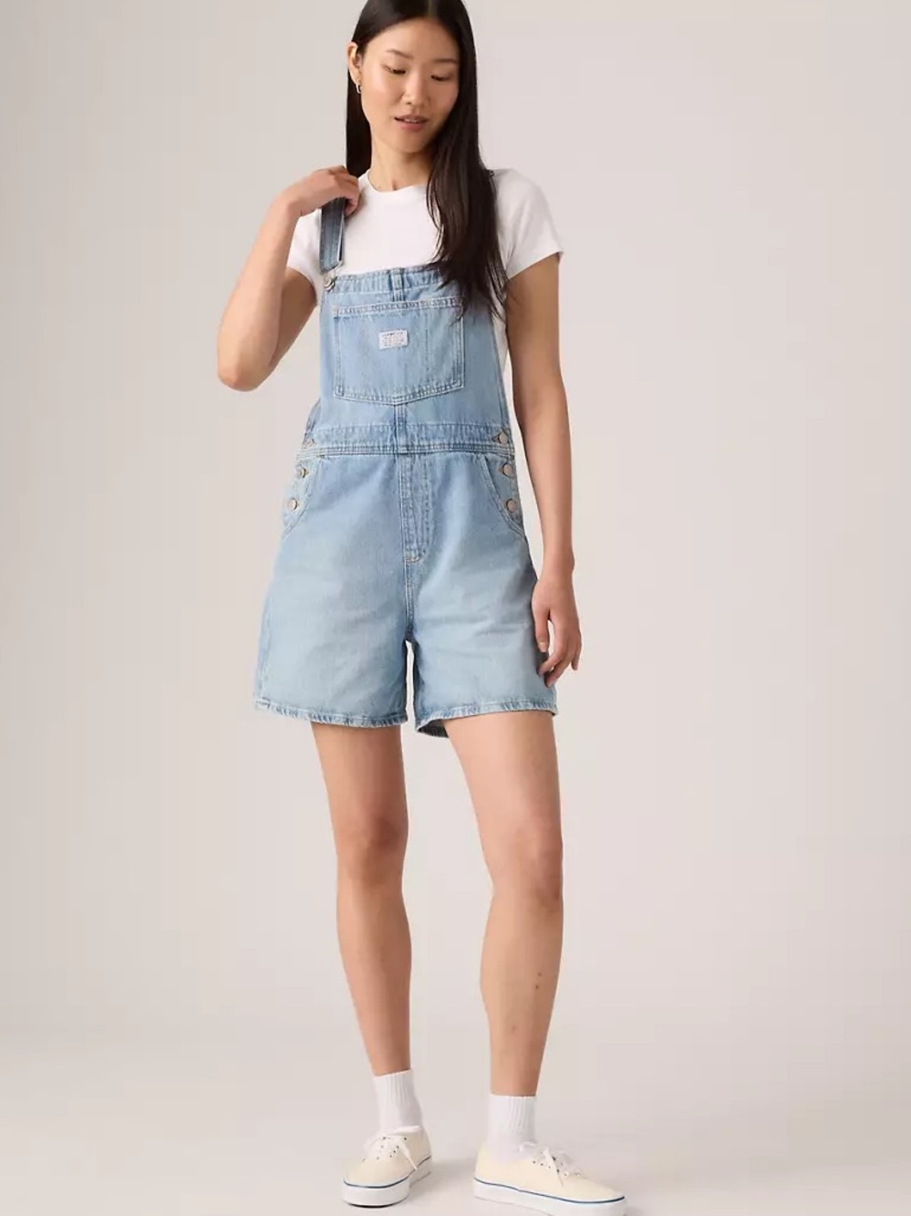 Levi’s Vintage Shortalls In the Field Blue Light Wash Size XL EUC